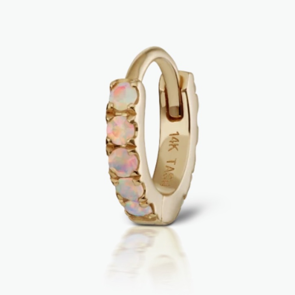 Maria Tash - Opal Eternity Hoop Earring - 6.5mm